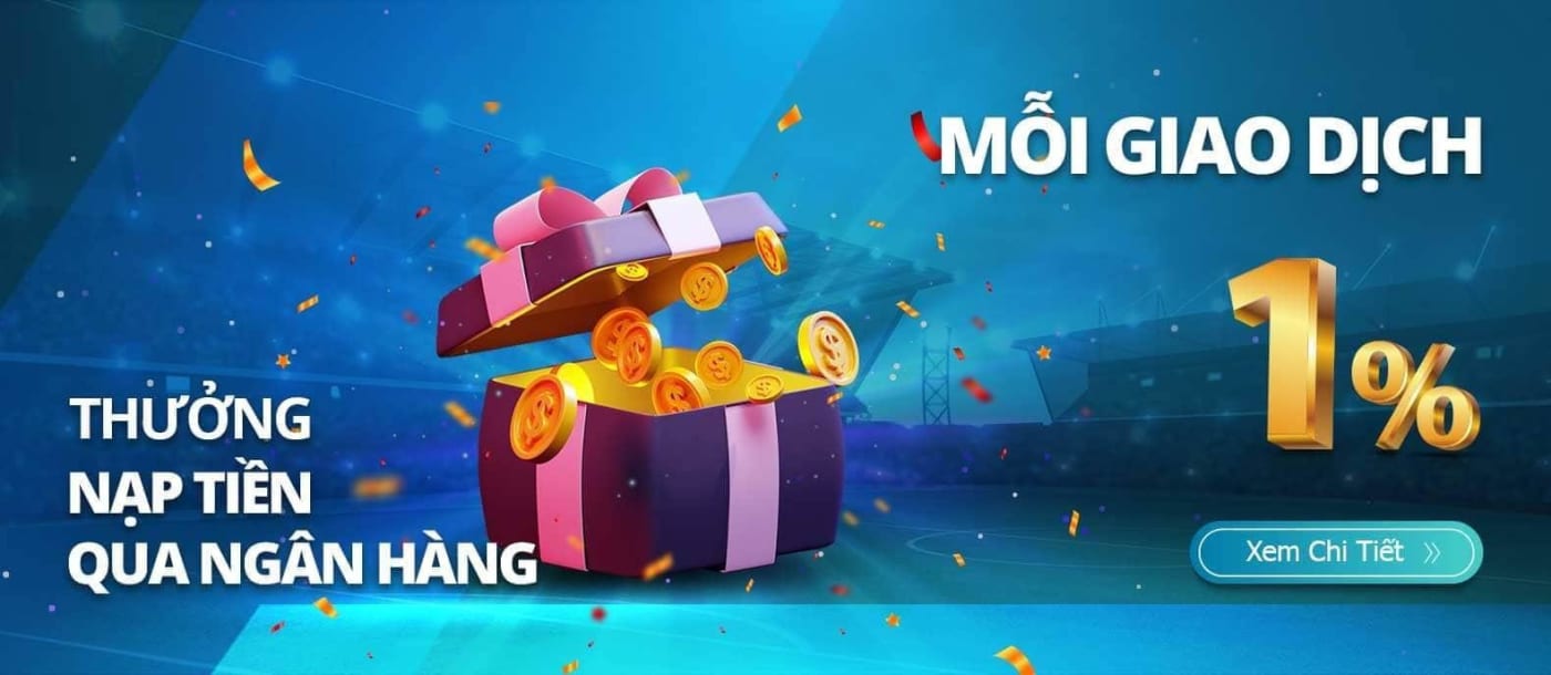 Nhận thưởng 1% cho khoản tiền gửi của bạn tại 8Xbet.